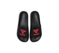 Hummel, HML ESSENTIAL POOL SLIDE, BLACK/CHINESE RED, 41