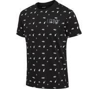 hummel - hml LP10 Cotton T-Shirt S/S, Herren, Gr. S, schwarz-weiß
