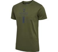 HUMMEL hmlACTIVE GRAPHIC CO TEE S/S olive night XL