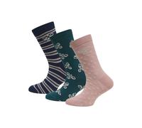 hummel Hmlalfie Socken 3-Pack Mädchen - woodrose - 28-31