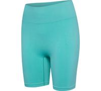 hummel Hmlalive Seamless High Waist Shorts Damen - pool blue - L
