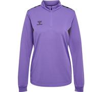 hummel Hmlauthentic Half Zip Sweat Damen - dahlia purple/asphalt - M