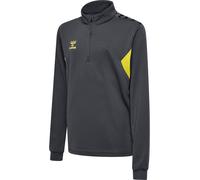 HUMMEL hmlAUTHENTIC HALF ZIP SWEAT KIDS asphalt/sulphur spring 116