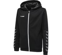hummel Hmlauthentic Kids Poly Zip Hoodie Hoody schwarz 128