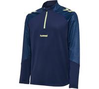 hummel hmlBLAZE 2.0 1/2-Zip Trainings-Top Kinder 7892 - marine/shadow lime 140