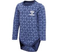 hummel hmlCHECK langarm Baby-Body 7049 - blue horizon 68