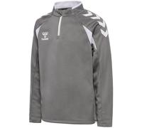 hummel hmlCORE 2.0 1/2-Zip Sweatshirt Kinder 1299 - steel gray/white 128