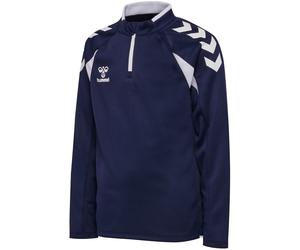 hummel hmlCORE 2.0 1/2-Zip Sweatshirt Kinder 7929 - marine/white 164