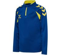 hummel hmlCORE 2.0 1/2-Zip Sweatshirt Kinder 8606 - true blue/blazing yellow 152