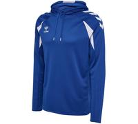 hummel Kapuzenpullover hmlCORE 2.0 Hoodie (100% rec. Polyester) blau/weiss Herren, Größe L