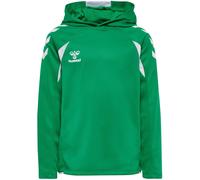 hummel Kapuzenpullover hmlCORE 2.0 Hoodie (100% rec. Polyester) grün/weiss Kinder, Größe 152