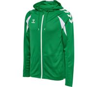 hummel Kapuzenpullover hmlCORE 2.0 Full-Zip Hoodie (100% rec. Polyester) grün/weiss Herren, Größe XL