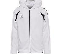 hummel Kapuzenpullover hmlCORE 2.0 Full-Zip Hoodie (100% rec. Polyester) weiss/schwarz Kinder, Größe 116