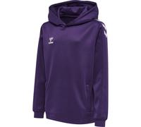 Hummel hmlCORE XK POLY KIDS SWEAT HOODIE - ACAI/WHITE - 140