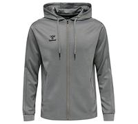 HUMMEL Unisex Adults, Unisex Kids hmlCORE XK POLY ZIP HOOD SWEAT GREY MELANGE M (5700497410218)