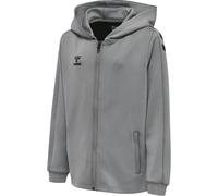 hummel, hmlCORE XK Poly Zip Hood Sweat Kids, Grey Melange, 176