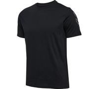 HUMMEL hmlELEMENTAL CHEVRON COTTON TEE black S