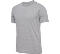 HUMMEL hmlELEMENTAL CHEVRON COTTON TEE grey melange 2XL