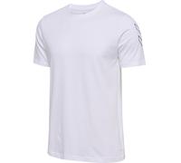 HUMMEL hmlELEMENTAL CHEVRON COTTON TEE white 2XL