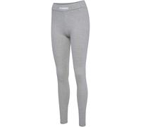 hummel hmlELEMENTAL High-Waist Baumwoll Leggings Damen 2006 - grey melange XS