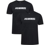 hummel Hmlelemental 2-Pack Logo Cotton Tee Shirt schwarz M
