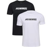 hummel Hmlelemental 2-Pack Logo Cotton Tee Shirt schwarz M