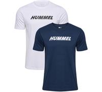 hummel Hmlelemental 2-Pack Logo Cotton Tee Shirt weiss M