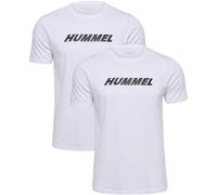 hummel Hmlelemental 2-Pack Logo Cotton Tee Shirt weiss M