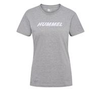 hummel Hmlelemental Logo Cotton Tee Damen - grey melange - M