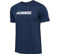 HUMMEL hmlELEMENTAL LOGO COTTON TEE - DRESS BLUES - M