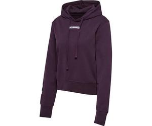HUMMEL hmlELEMENTAL SHORT HOODIE WOMAN - PLUM PERFECT - L