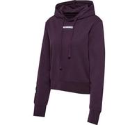 HUMMEL hmlELEMENTAL SHORT HOODIE WOMAN - PLUM PERFECT - S