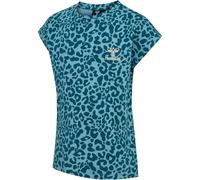 hummel hmlFLOWY AOP T-Shirt Mädchen 7058 - blue coral 104