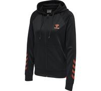 HUMMEL hmlGG12 ACTION ZIP HOODIE WOMAN black/cherry tomato XS