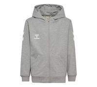 hummel, hmlGO 2.0 Chevron Zip Hoodie Kids, GRAU MELIERT, 128