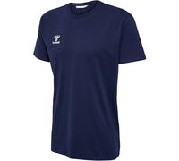 hummel GO 2.0 Cotton T-Shirt Herren, 100% Bio-Baumwolle Qualität, Bequeme Passform, Stretch-Jersey Stoff, Rundhalsausschnitt, Gym Sports & Freizeitbekleidung (1er Pack)