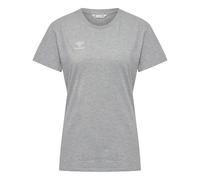 Hummel Damen T-Shirt hmlGO 2.0 Cotton s/s 224830-2006 M Grey Melange