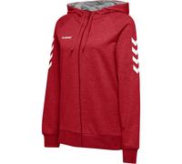 Hummel HMLGO COTTON ZIP HOODIE WOMAN - TRUE RED - XS