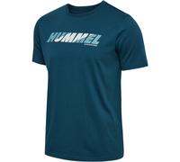 hummel Hmlgraphic Bold Logo Tee Herren - reflecting pond - S