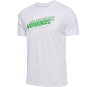 HUMMEL hmlGRAPHIC TRIPLE LOGO COTTON TEE white S