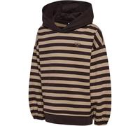hummel hmlJR Conelly Boxy Contrast Hoodie Kinder 8070 - chocolate torte 134/140