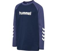 hummel hmlJR Logo Langarmshirt Kinder 7980 - dress blues/blue indigo 104