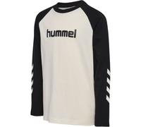 hummel hmlJR Logo Langarmshirt Kinder 9458 - marshmallow/black 104