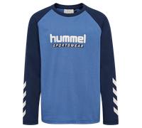 Hummel Jr Logo Kinder Longsleeve, blau 22-28
