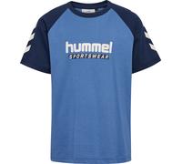 hummel Hmljr Logo T-Shirt S/S Lifestyleshirt blau 134/140