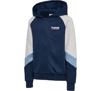 hummel hmlJR Loose Blocked Zip Hoodie Kinder 7768 - dress blues/faded denim 110/116
