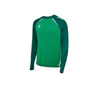 hummel Hmllead 2.0 Crew Sweat Herren - green/white-XL
