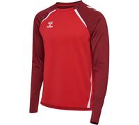 hummel Hmllead 2.0 Crew Sweat Herren - true red/maroon - XS