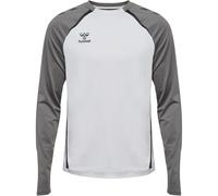 hummel hmlLEAD 2.0 Crew Sweatshirt Herren 9396 - white/steel gray S