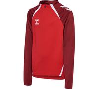 hummel Hmllead 2.0 Half Zip Kinder - true red/maroon - 140
